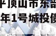 河南平顶山市东部城建2024年1号城投债定融