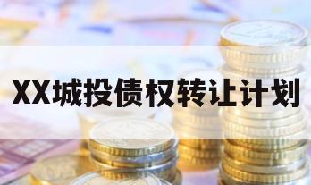 XX城投债权转让计划