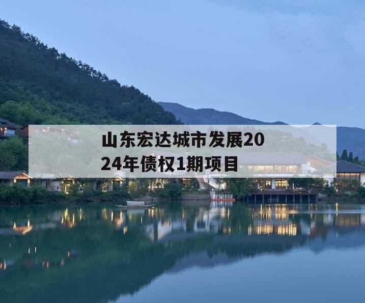 山东宏达城市发展2024年债权1期项目