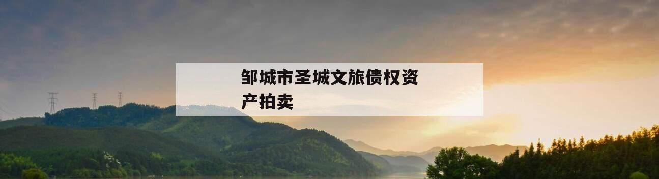 邹城市圣城文旅债权资产拍卖